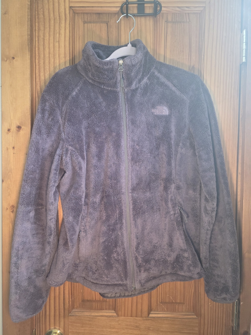 The North Face Women’s Plush Full-Zip Fleece Jacket - Charcoal Gray